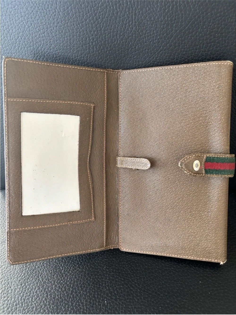 Gucci Brown Leather Card Holder Wallet - Picture 2 of 6